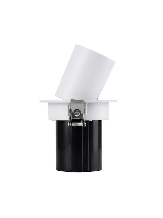 GloboStar Virgo-S Einzel LED Natürliches Weiß Spot in Weiß Farbe