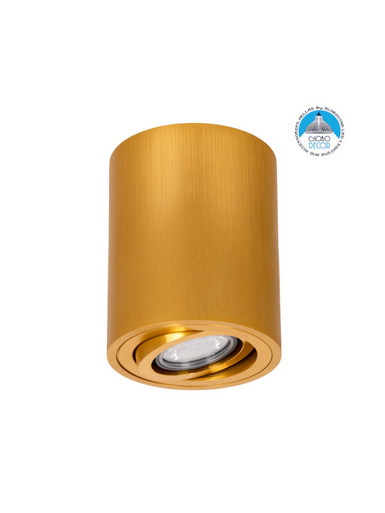 GloboStar AKIRA Round Single Spot with Socket GU10 in Gold Color