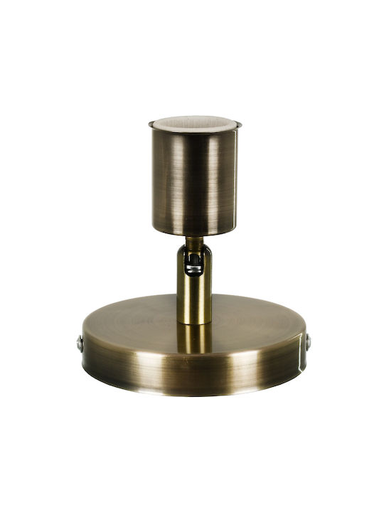 GloboStar Sara Single Spot with Socket E27 in Bronze Color