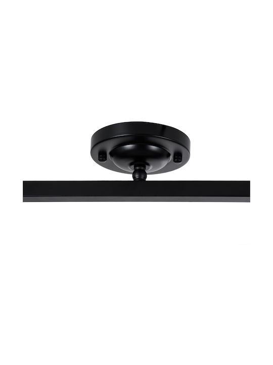 GloboStar Industrial Cannes Spot with 4 Lights and with Socket E27 in Black Color