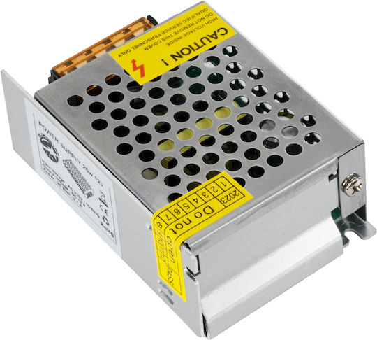 GloboStar Ρυθμιζόμενο Dimmable Τροφοδοτικό LED IP20 Ισχύος 25W με Τάση Εξόδου 12V