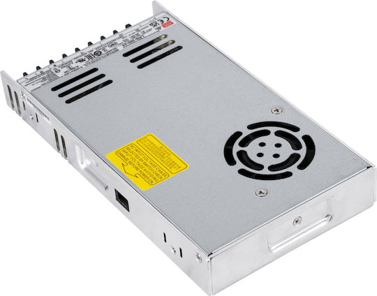 GloboStar Регулируемо Затъмняващо Се LED Захранване IP20 Мощност 350W с Изходно Напрежение 24V 15 бр