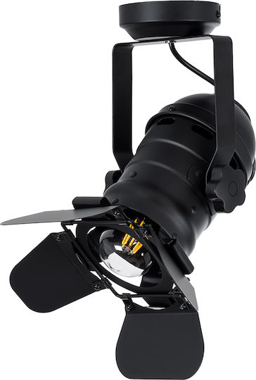 GloboStar Single Spot with Socket E27 in Black Color
