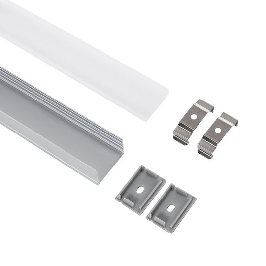 GloboStar Hanging Aluminum Profile for LED Strip Corner with Opal Cover 100cm