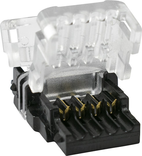 GloboStar Connector for LED Strips Strip To Cable for Connecting 1 RGB LED Strip of Width 10mm & 1 Power Cable 50pcs 70722