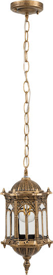 GloboStar Darcy Pendant Light Bronze Grid with Socket E27 16x16x32.5cm