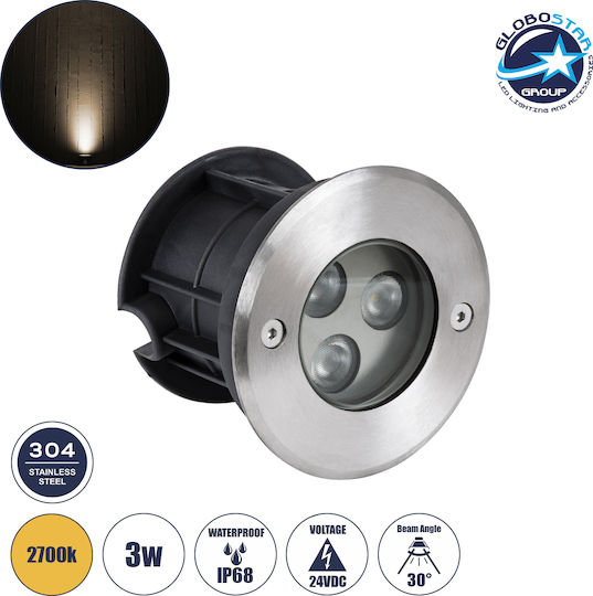 GloboStar Huni Subacvatic Lumină de piscină cu Alb Cald Lumină 90414
