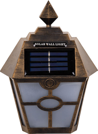 GloboStar Wall Mounted Solar Light Traffic light 1W 40lm Cold White 6000K with Motion Sensor and Photocell IP65