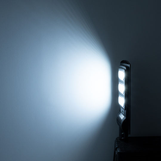 GloboStar Street Solar Light 150W 12000lm Cold White 6000K with Motion Sensor, Photocell and Remote Control IP65