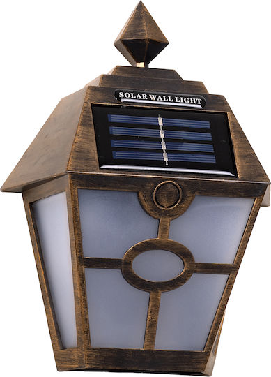 GloboStar Wall Mounted Solar Light Traffic light 1W 40lm Cold White 6000K with Motion Sensor and Photocell IP65