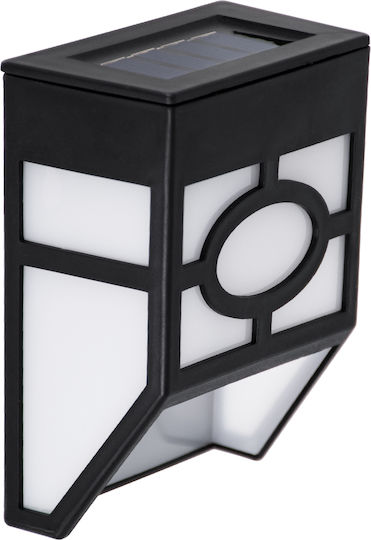 GloboStar Set of 4 Wall Solar Lights Lanterns 1W 100lm Cold White 6000K with Photocell IP65