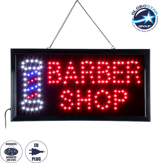 GloboStar LED Sign One-Sided Waterproof 48x25cm Red White Blue