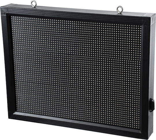GloboStar Επιγραφή LED Μονής Όψης Αδιάβροχη 72x56cm Μπλε