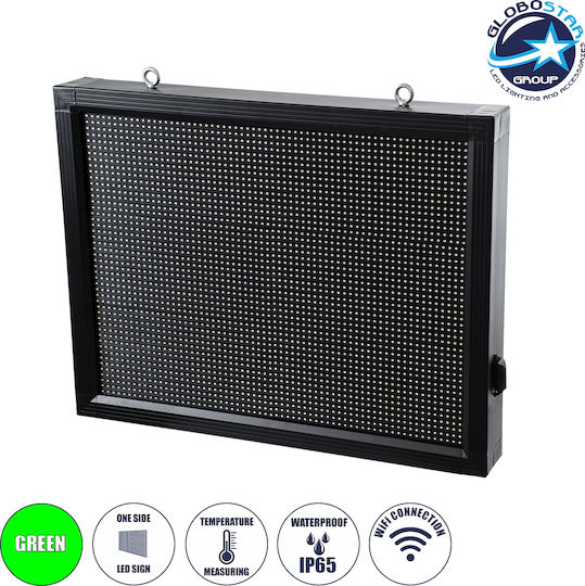 GloboStar LED Sign One - Sided Waterproof 72x56cm Green