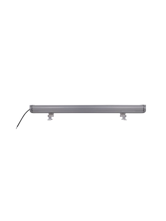 GloboStar Außenleuchte LED Wall Washer 72W mit Blau Licht IP66 Silber