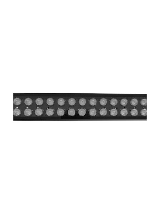 GloboStar Außenleuchte LED Wall Washer 72W mit Blau Licht IP66 Silber
