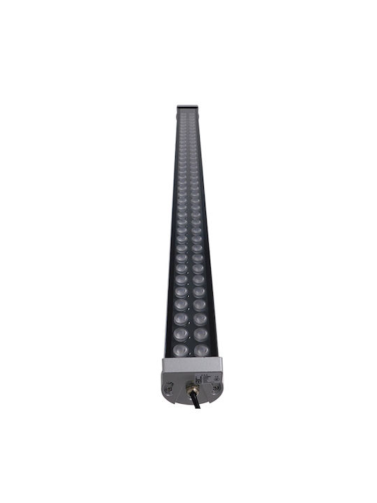 GloboStar Außenleuchte LED Wall Washer 72W mit Blau Licht IP66 Silber