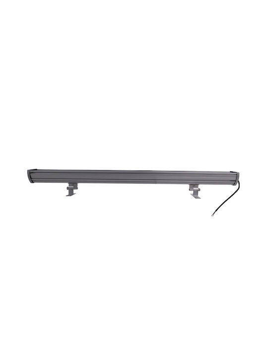 GloboStar Genius Außenstehlampe LED Wall Washer 48W mit Blauer Farbe IP66 Silber