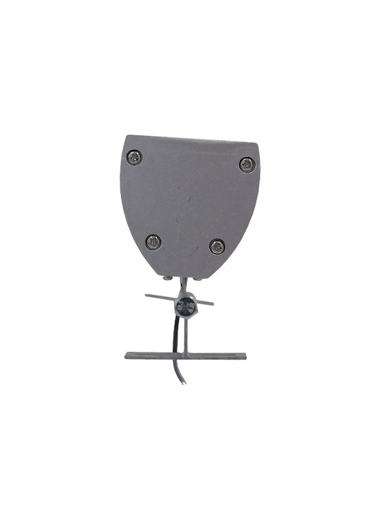 GloboStar Genius Außenstehlampe LED Wall Washer 48W mit Blauer Farbe IP66 Silber
