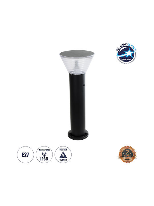 GloboStar Outdoor Floor Lamp Small Post for Exterior Space IP65 Black
