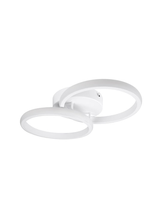 GloboStar Cora Deckenleuchte Montage 36cm Weiß mit Integrierter LED