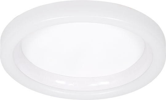 GloboStar Ariana Ceiling Mount Light 48cm White with Integrated LED and Remote Control