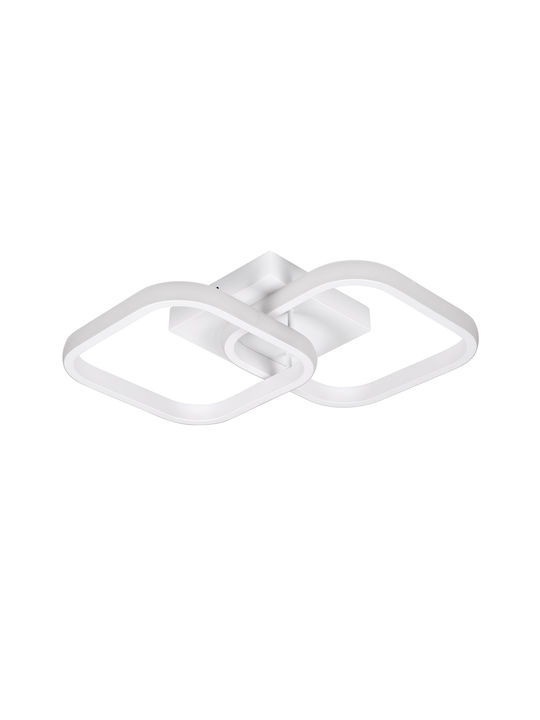 GloboStar Nora Ceiling Mount Light 40cm White with Integrated LED