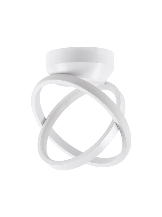 GloboStar Amelia Ceiling Mount Light 16cm White with Integrated LED and Remote Control
