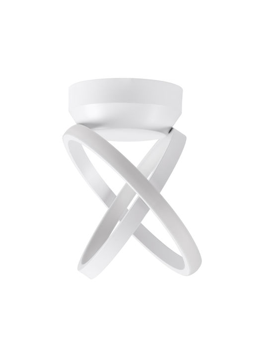 GloboStar Amelia Ceiling Mount Light 16cm White with Integrated LED and Remote Control
