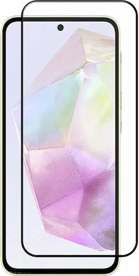 Full Glue Full Face Tempered Glass Μαύρο (Galaxy A55)