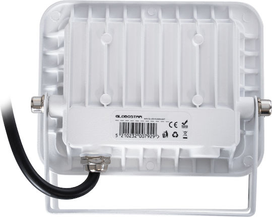 GloboStar Atlas Waterproof LED Floodlight 20W Cold White 6000K IP67