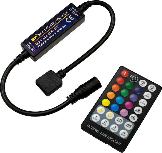 GloboStar Drahtlos RGB Controller RF (Request for) - Anfrage für mit Fernbedienung 2.4Ghz 73429