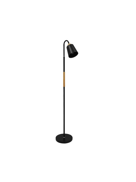 GloboStar Ribbon Floor Lamp H164xW13cm. with Socket for Bulb E27 Black