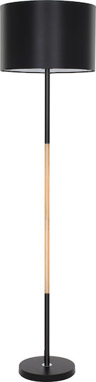 GloboStar Ashley Lampa de podea Î145xL40cm. cu Soclu pentru Bec E27 Negru
