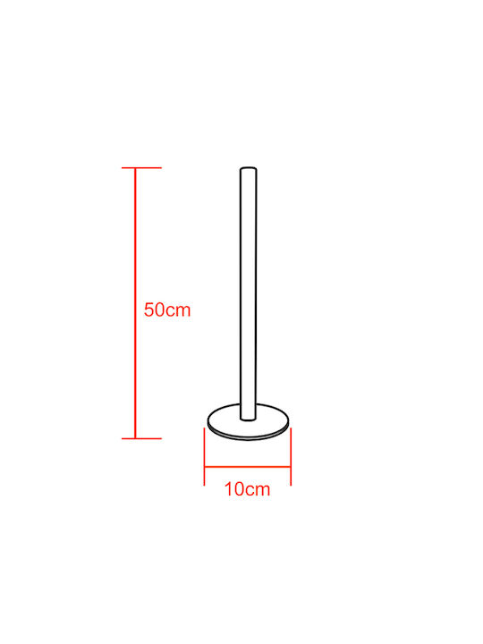 GloboStar LED Stehleuchte H50xB3cm. 100lm Schwarz