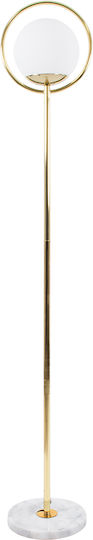 GloboStar VERSAILLES Floor Lamp H150xW23cm. with Socket for Bulb E27 White