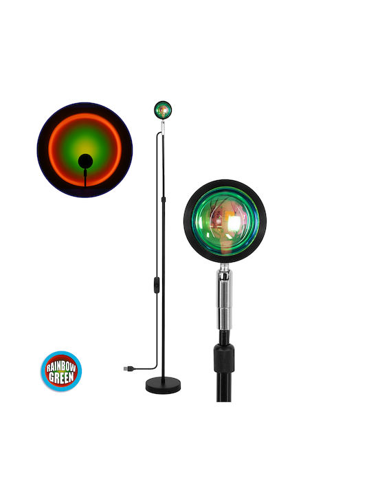 GloboStar LED Floor Lamp H94xW87.5cm. with Adjustable White Light Black