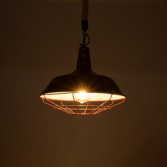 GloboStar Iscar Pendant Light Red Bell with Socket E27 36x36x31cm