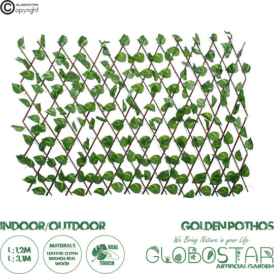 GloboStar Artificial Foliage in Trellis 1.1x1.2m Garden
