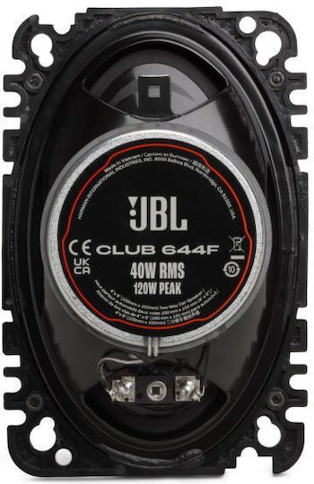 JBL Club 644F Σετ Ηχεία Αυτοκινήτου 4x6" με 40W RMS (2 Δρόμων)