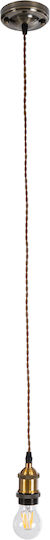 GloboStar Bronze Ceiling Light with E27 Socket 5x10x108.7cm