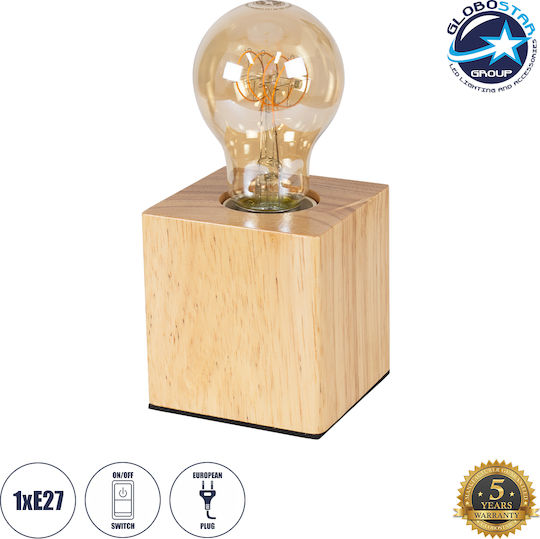 GloboStar Διακοσμητικό Φωτιστικό Cube E27 8x8x8εκ.