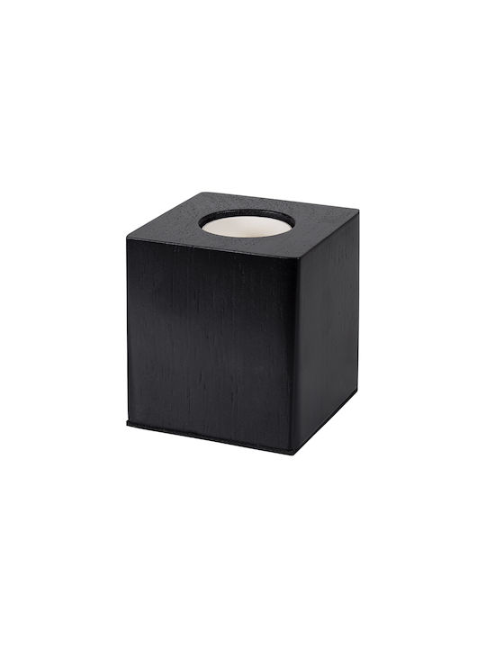 GloboStar Cube Decorative Lamp with Socket for Bulb E27 Black