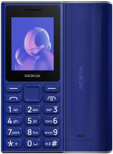 Nokia 105 (2024) Dual SIM Mobile with Buttons (Greek Menu) Blue