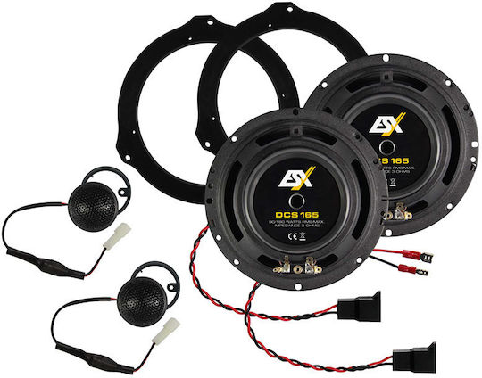 Esx DCS 165 Σετ Ηχεία Αυτοκινήτου Διαιρούμενα 6.5" με 90W RMS (2 Δρόμων)