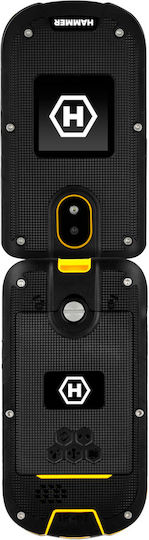 Hammer Bow LTE Dual SIM Κινητό με Κουμπιά Μαύρο