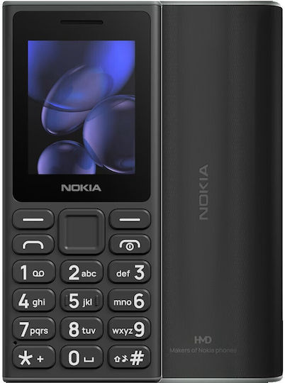 Nokia 105 (2024) Dual SIM Κινητό με Κουμπιά (Αγγλικό Μενού) Μαύρο