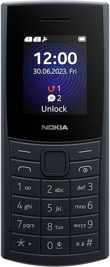 Nokia 110 4G (2024) Dual SIM Κινητό με Κουμπιά (Ελληνικό Μενού) Μπλε