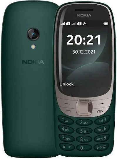 Nokia 6310 (2024) Dual SIM Telefon Mobil cu Butoane (Meniu în Limba Engleză) Verde