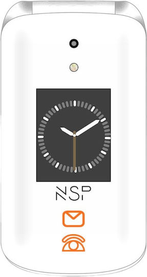 NSP 2700DS Dual SIM Κινητό με Κουμπιά Λευκό